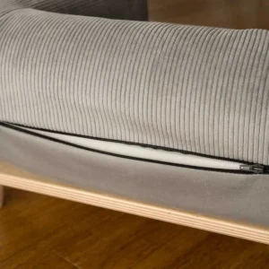 Canapé en bois en velours – SONYA