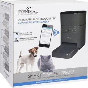 Distributeur de croquettes connecté avec caméra